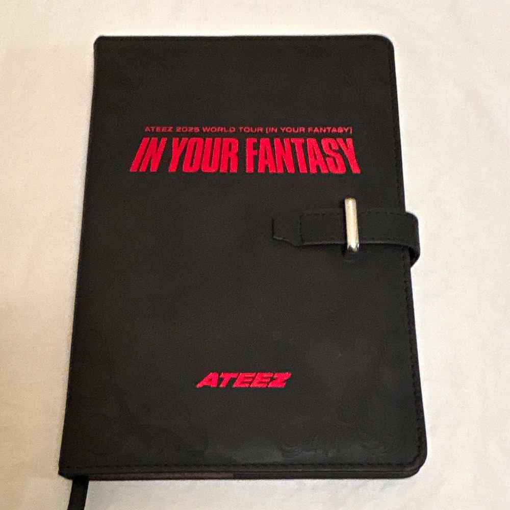 ATEEZ In Your Fantasy 2025 World Tour VIP Weekly Planner Organizer Black